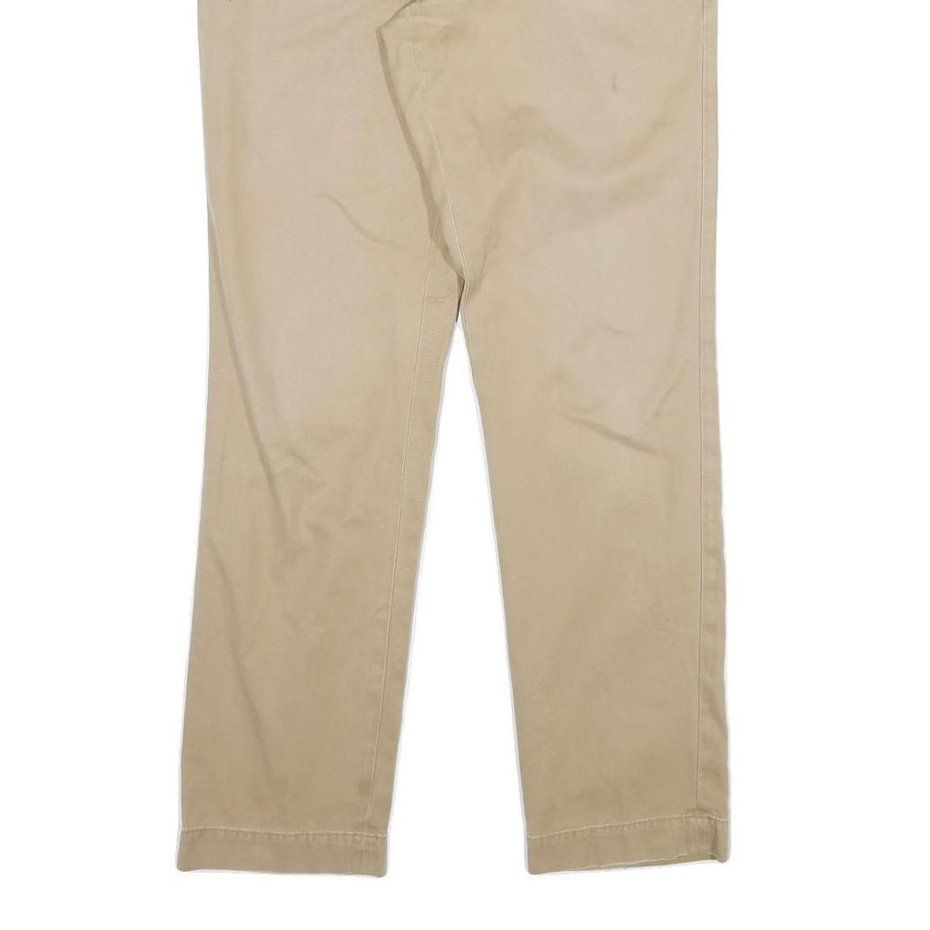 POLO RALPH LAUREN Mens Regular Fit Beige Cotton Blend Trousers W34 L34 Casual