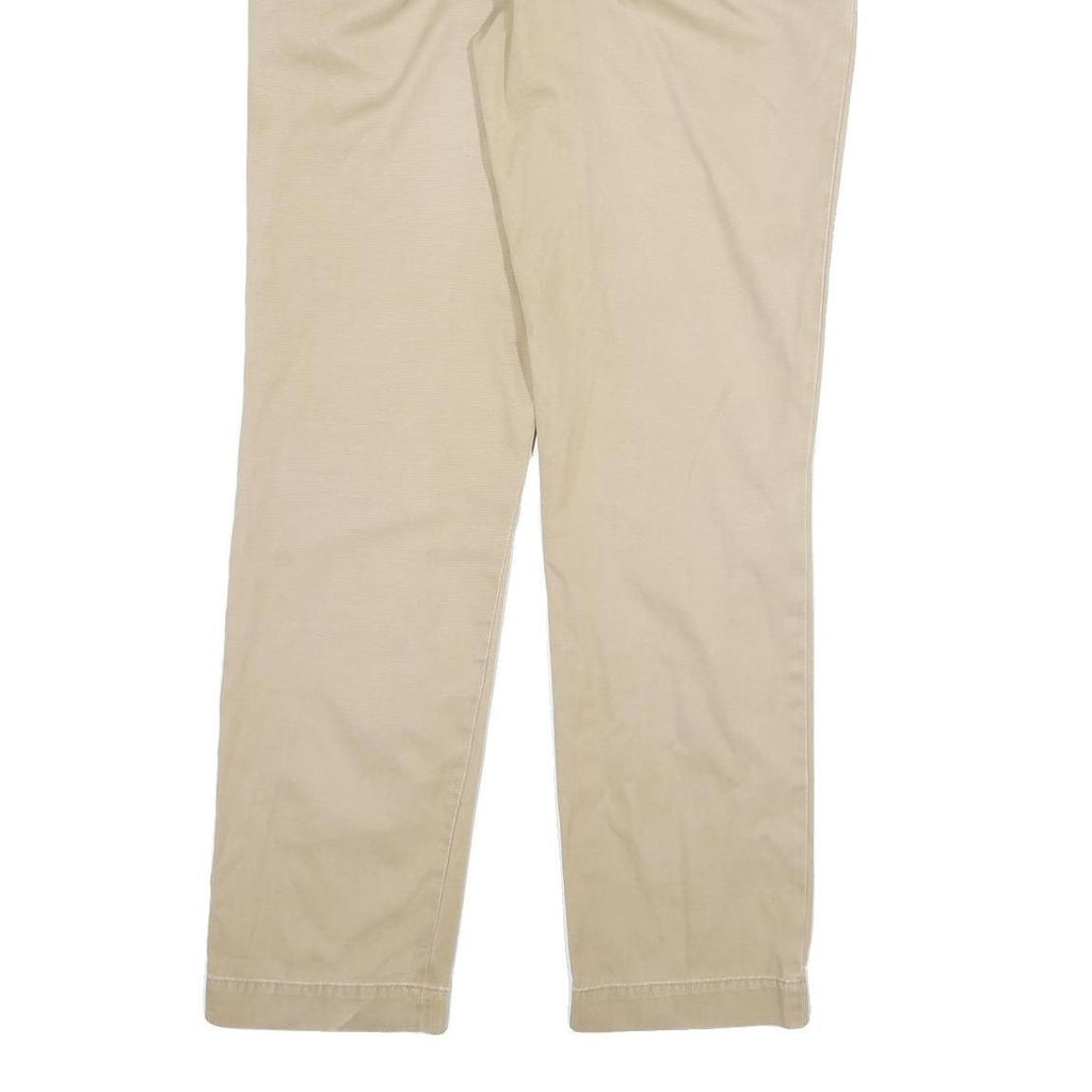 POLO RALPH LAUREN Mens Regular Fit Beige Cotton Blend Trousers W34 L34 Casual