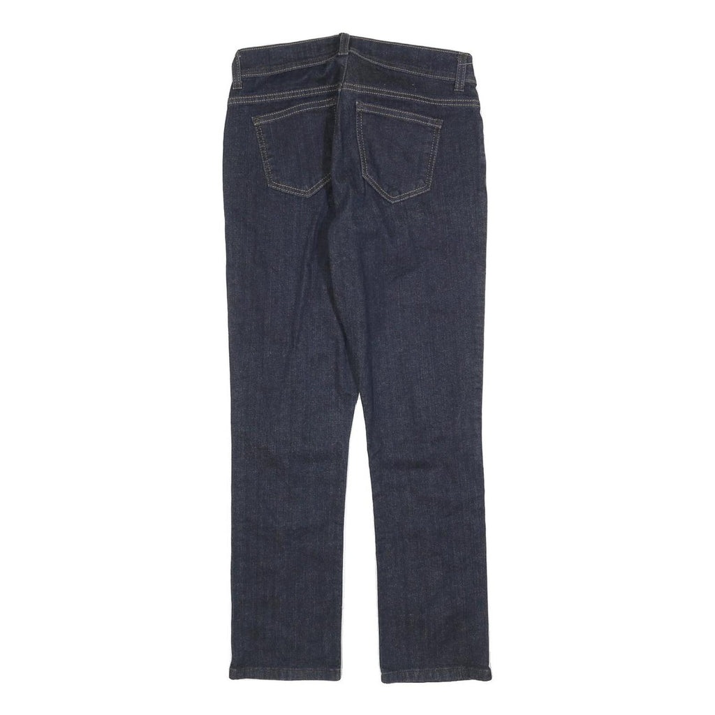 DKNY Womens Jeans Blue Slim Skinny Denim Dark W28 L27 Stylish Zip Closure
