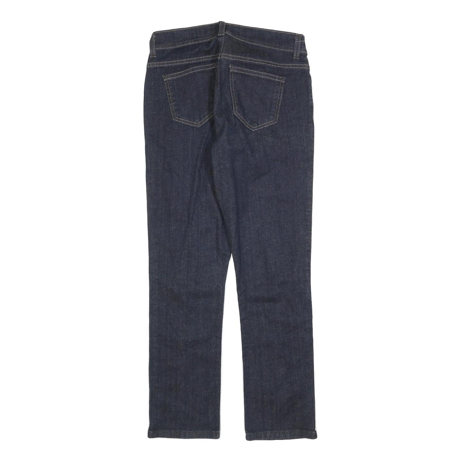 DKNY Womens Jeans Blue Slim Skinny Denim Dark W28 L27 Stylish Zip Closure