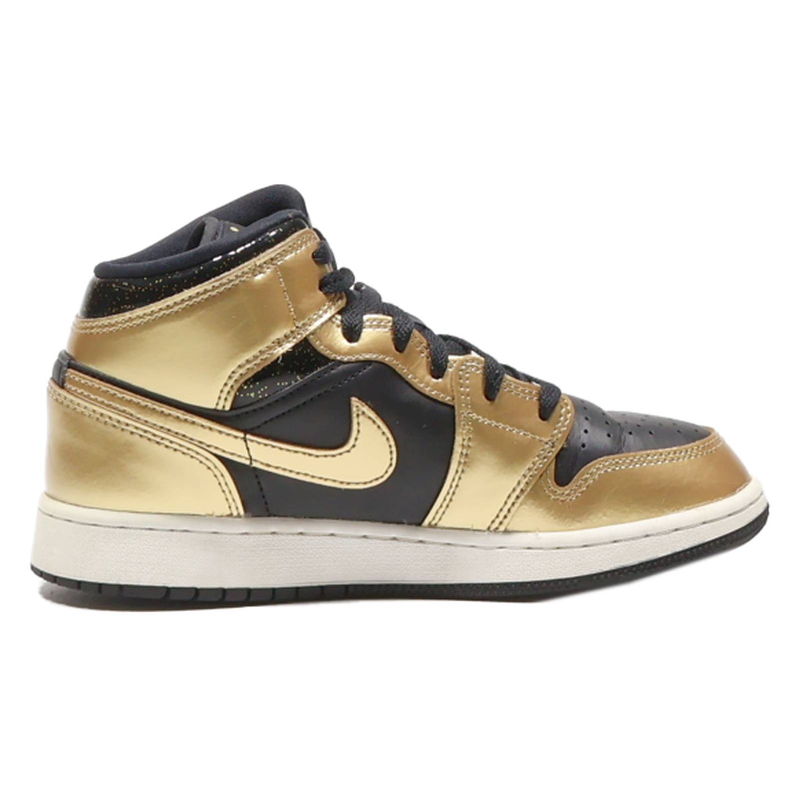 AIR JORDAN High Top Trainers Gold Synthetic Womens UK 4
