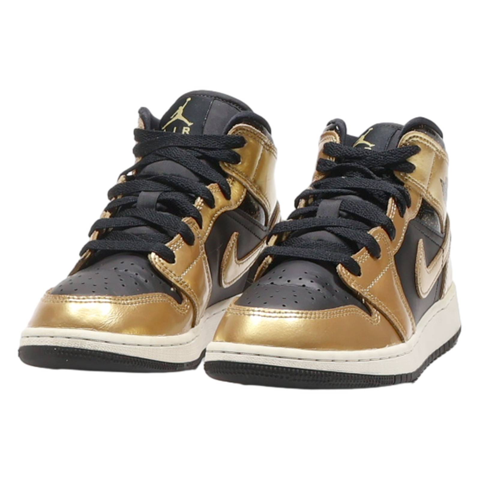 AIR JORDAN High Top Trainers Gold Synthetic Womens UK 4
