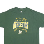 MLB Mens Green Oakland Athletics Graphic T-Shirt XL Short Sleeve Crew Neck
