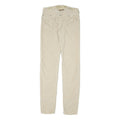 JACOB COHEN Womens Beige Slim Cotton Blend Trousers W28 L33 Zip Casual Stylish