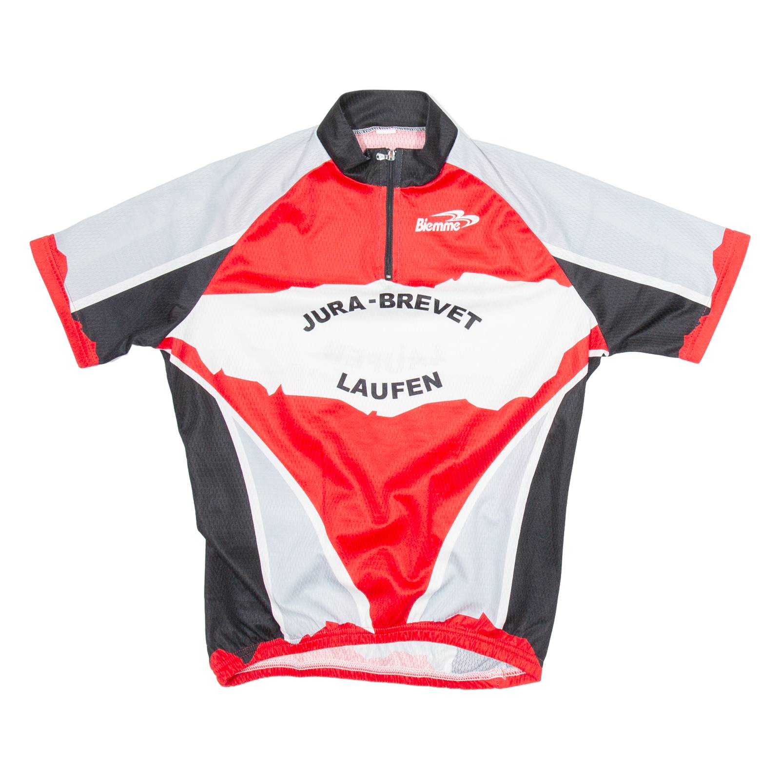 BIEMME Cycling Mens Jersey Red 1/4 Zip S