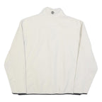TIMBERLAND Mens White Zip Jacket L Polyester Plain Outdoor Casual Lightweight