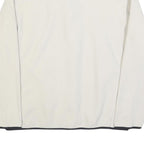 TIMBERLAND Mens White Zip Jacket L Polyester Plain Outdoor Casual Lightweight