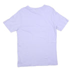 ELLESSE Womens Lilac Cotton Blend T-Shirt UK 12 Short Sleeve Crew Neck Casual