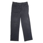 DICKIES Workwear Mens Twill Trousers Black Slim Straight W30 L30