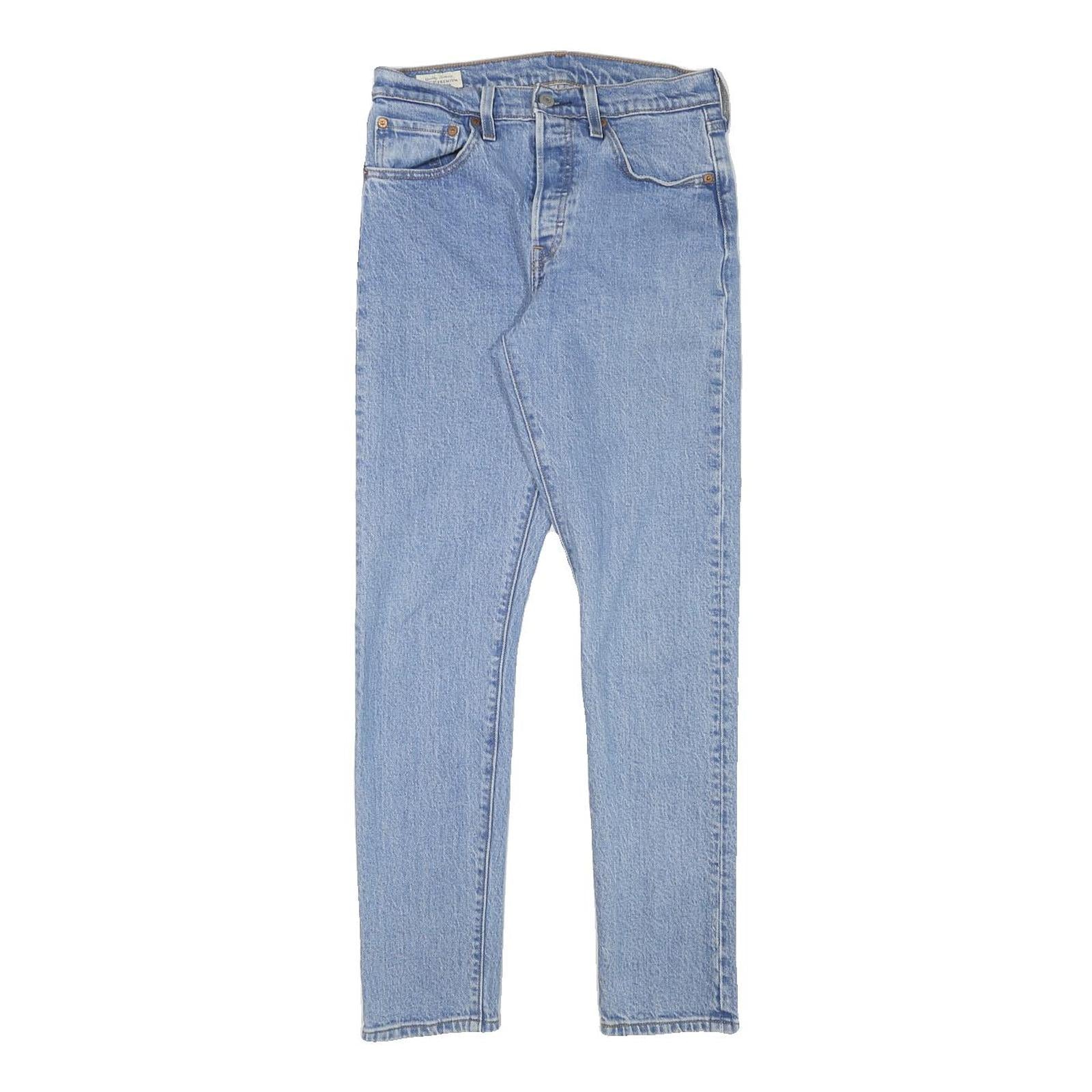 LEVI'S 501S Womens Jeans Blue Regular Straight Denim Medium W27 L28 Classic Fit