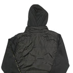 TRUE RELIGION Womens Black Zip Hooded Polyester Jacket L Sportswear