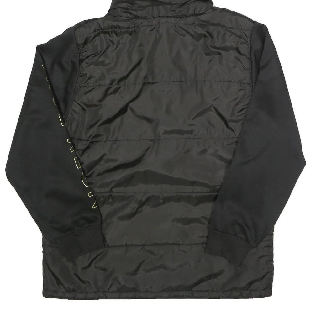 TRUE RELIGION Womens Black Zip Hooded Polyester Jacket L Sportswear