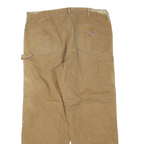 CARHARTT Mens Cotton Blend Beige Regular Straight Trousers W40 L30 Workwear