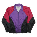 PUMA Mens Purple & Red Black Zip Windbreaker Jacket L Polyamide Plain Sportswear