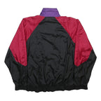 PUMA Mens Purple & Red Black Zip Windbreaker Jacket L Polyamide Plain Sportswear