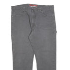 DICKIES Mens Regular Fit Straight Leg Denim Grey Jeans W40 L30 Durable Workwear