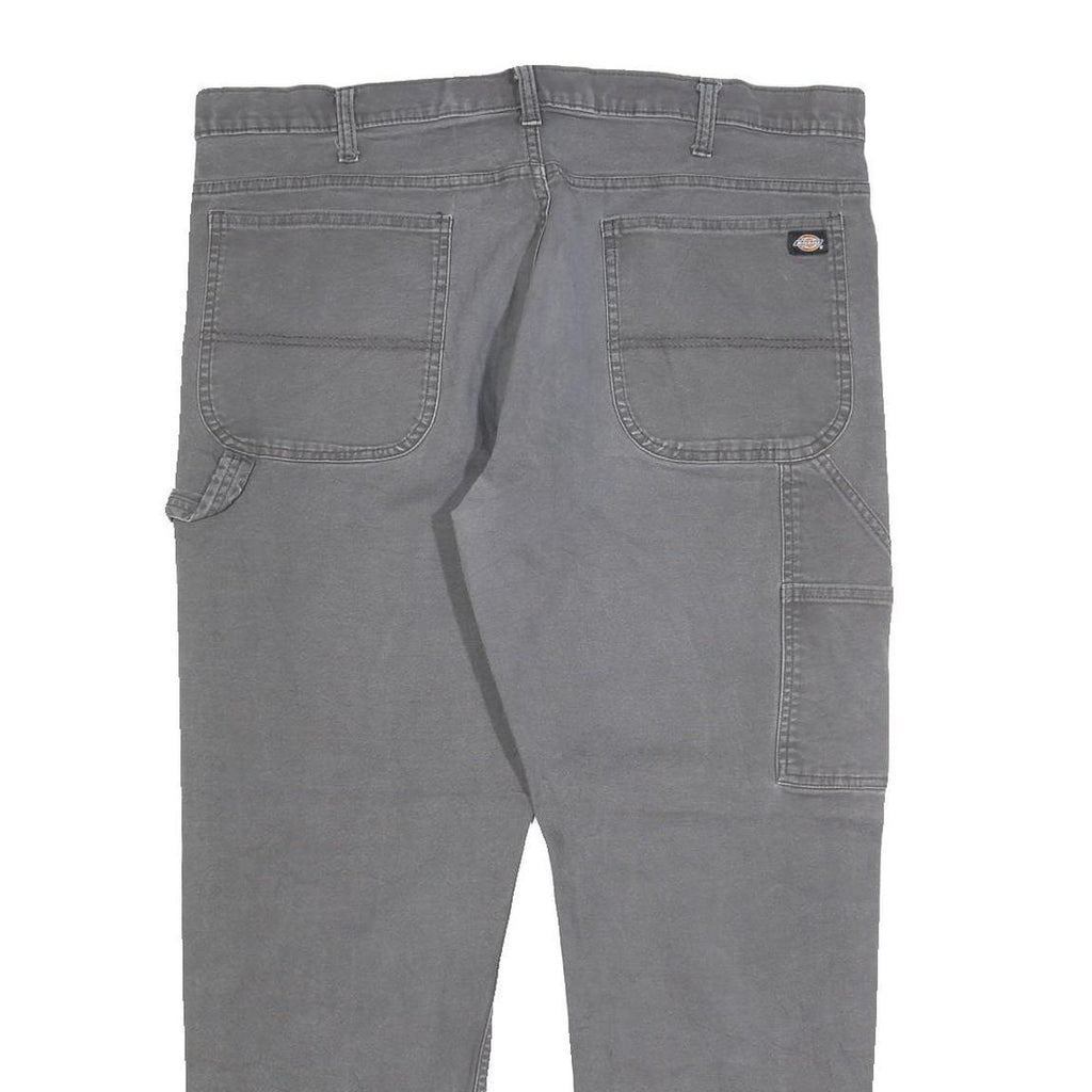DICKIES Mens Regular Fit Straight Leg Denim Grey Jeans W40 L30 Durable Workwear