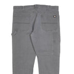 DICKIES Mens Regular Fit Straight Leg Denim Grey Jeans W40 L30 Durable Workwear