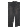 DICKIES Mens Cotton Blend Black Regular Straight Trousers W36 L30 Workwear