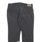 DICKIES Mens Cotton Blend Black Regular Straight Trousers W36 L30 Workwear