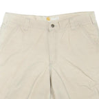 CARHARTT Mens Shorts Beige Relaxed Fit Casual L W36 Durable Cotton Blend