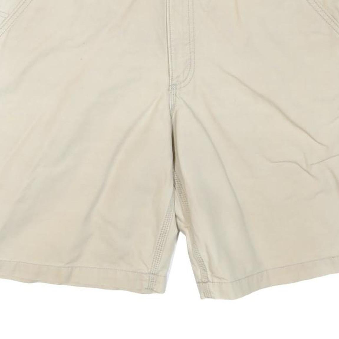 CARHARTT Mens Shorts Beige Relaxed Fit Casual L W36 Durable Cotton Blend