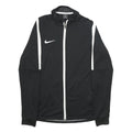 NIKE Mens Black & White Zip Up Jacket M Polyester Sportswear Track Top