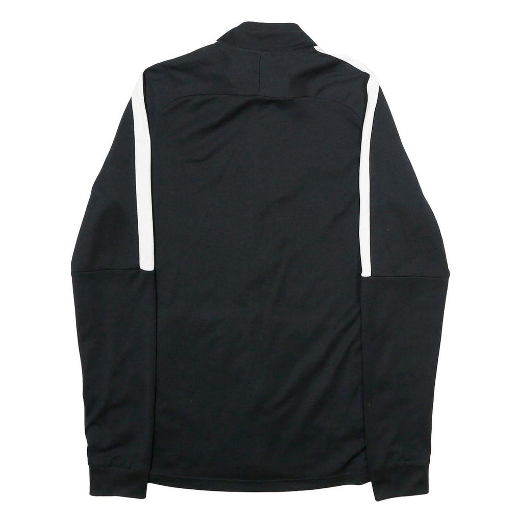 NIKE Mens Black & White Zip Up Jacket M Polyester Sportswear Track Top