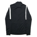 NIKE Mens Black & White Zip Up Jacket M Polyester Sportswear Track Top