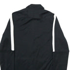 NIKE Mens Black & White Zip Up Jacket M Polyester Sportswear Track Top