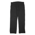 DICKIES Mens Regular Fit Cotton Blend Black Trousers W34 L30 Workwear Zip