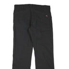 DICKIES Mens Regular Fit Cotton Blend Black Trousers W34 L30 Workwear Zip