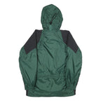 RED RIDGE Mens Green & Black Outdoor Nylon Zip Jacket L Water Resistant Hooded