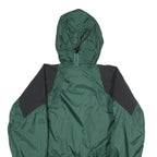 RED RIDGE Mens Green & Black Outdoor Nylon Zip Jacket L Water Resistant Hooded