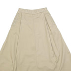 DICKIES Womens Beige Cotton Blend A-Line Midi Skirt XS Practical Comfortable