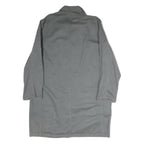 WORKER Mens Grey Cotton Blend Button Jacket XL Plain Workwear Durable