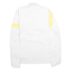 NIKE Mens White & Yellow Juventus 1/4 Zip Sweatshirt M Football Training Top