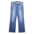 GUESS Womens Jeans Blue Regular Wide-Leg Stone Wash W32 L33
