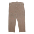 DICKIES Mens Cotton Brown Relaxed Straight Trousers W40 L30 Workwear Casual