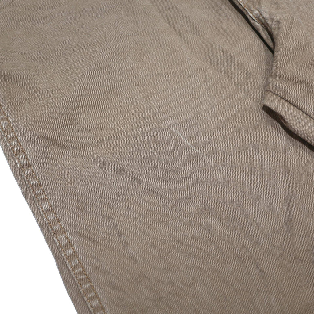 DICKIES Mens Cotton Brown Relaxed Straight Trousers W40 L30 Workwear Casual
