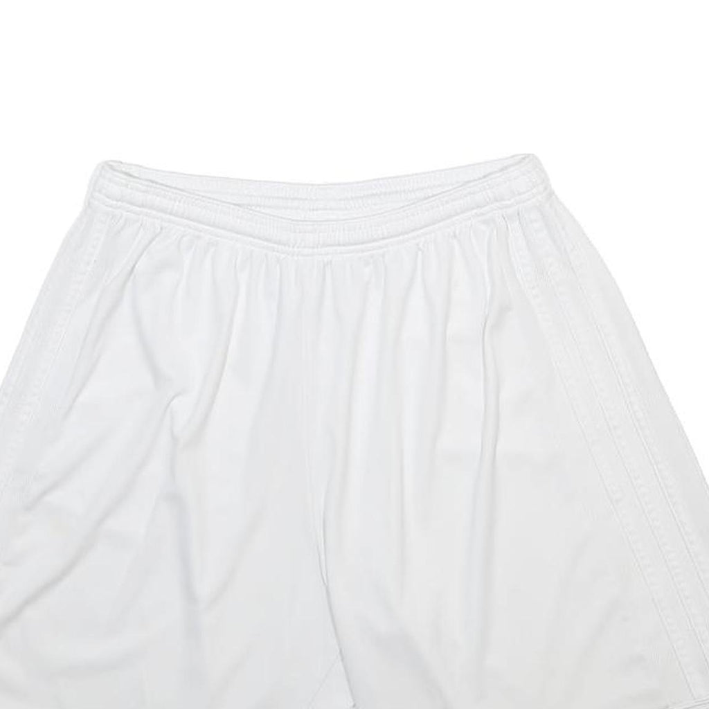 ADIDAS Mens White Casual Sports Shorts M W26 Lightweight Elastic Waist