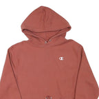 CHAMPION Womens Rust Pullover Hoodie XS Cropped Drawstring Logo Sweatshirt