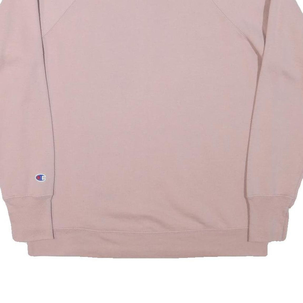 CHAMPION Womens Pink Crew Neck XL Cotton Blend Sweatshirt Pullover