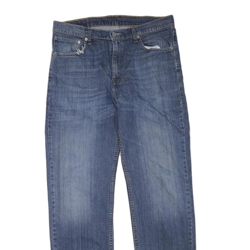 LEVI'S 751 Mens Blue Regular Straight Denim Medium W36 L34 Classic Faded Jeans