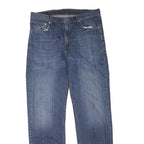 LEVI'S 751 Mens Blue Regular Straight Denim Medium W36 L34 Classic Faded Jeans