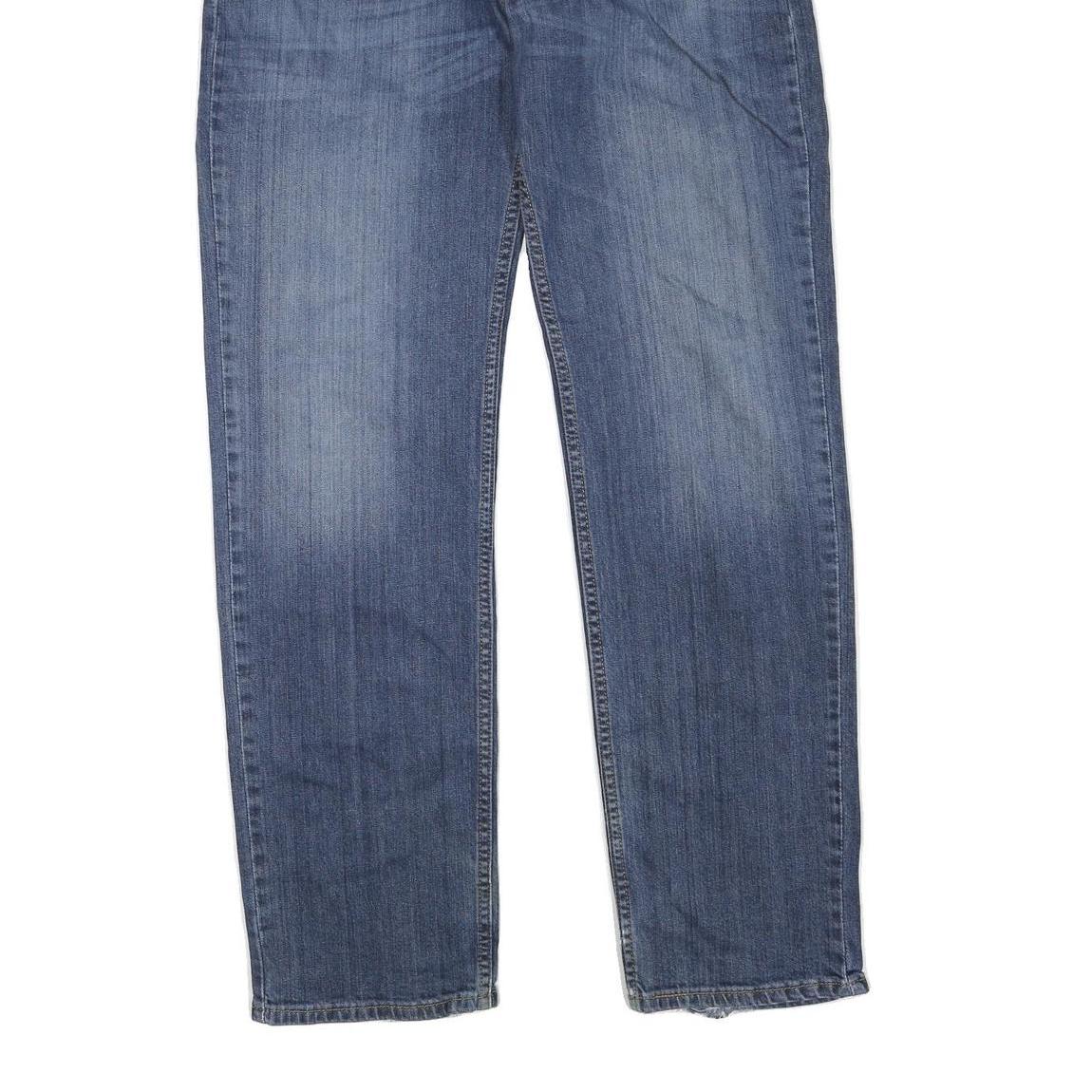 LEVI'S 751 Mens Blue Regular Straight Denim Medium W36 L34 Classic Faded Jeans