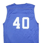 NBA Mens Blue Pistons 40 Sleeveless V-Neck Sports Basketball Jersey S