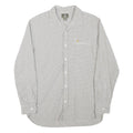 TIMBERLAND Mens White & Grey Check Shirt M Long Sleeve Cotton Blend Casual