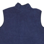 ADIDAS Mens Blue 2XL Fleece Gilet Polyester Blend Edmonton 2001 Embroidered Zip