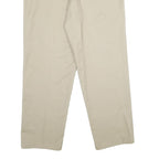 RED KAP Mens Polyester Blend Beige Regular Fit Straight Leg Trousers W36 L32